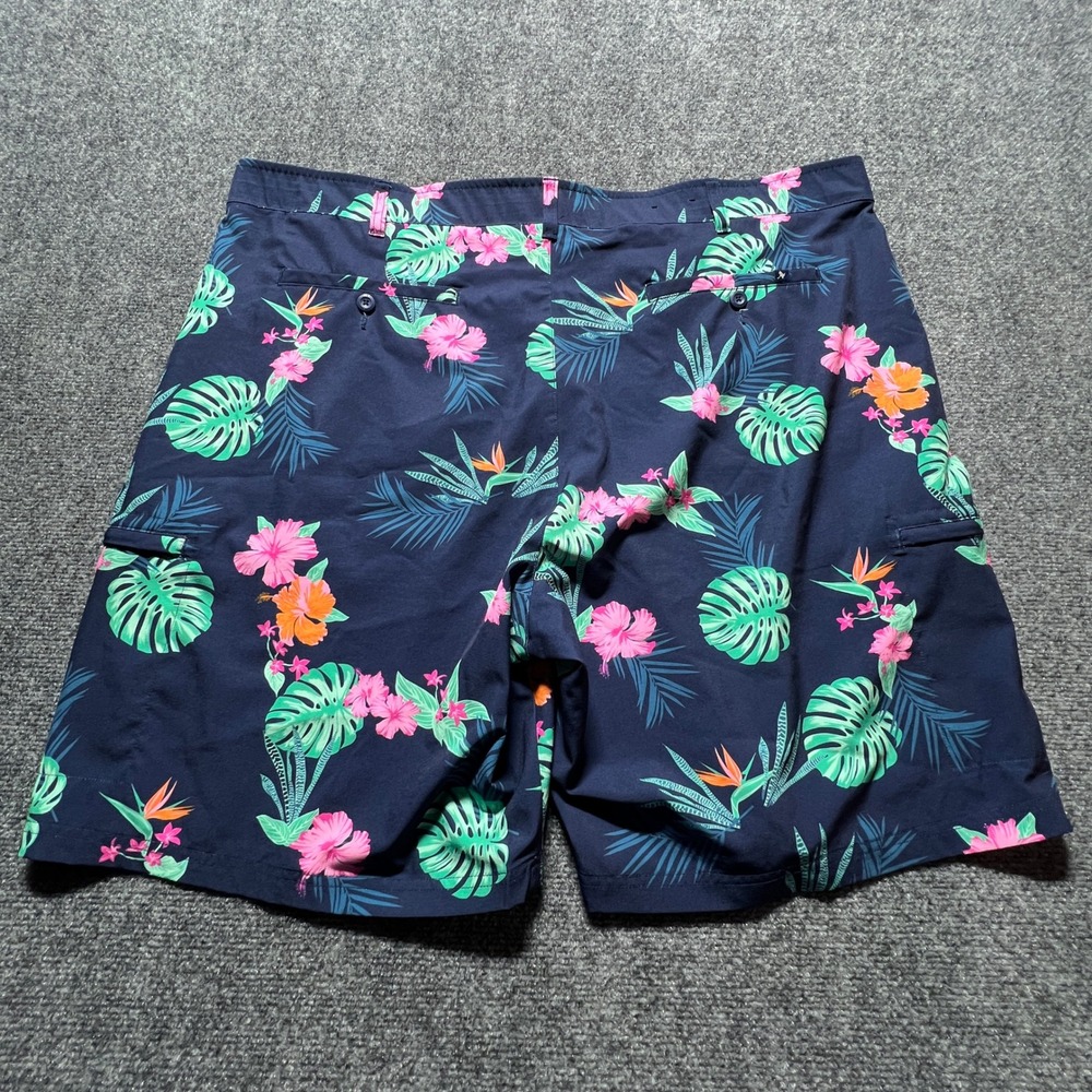 Birdie Bound Mens Tropical Hawaiian Golf Shorts Blue Size 44 Like Loudmouth - Picture 11 of 14